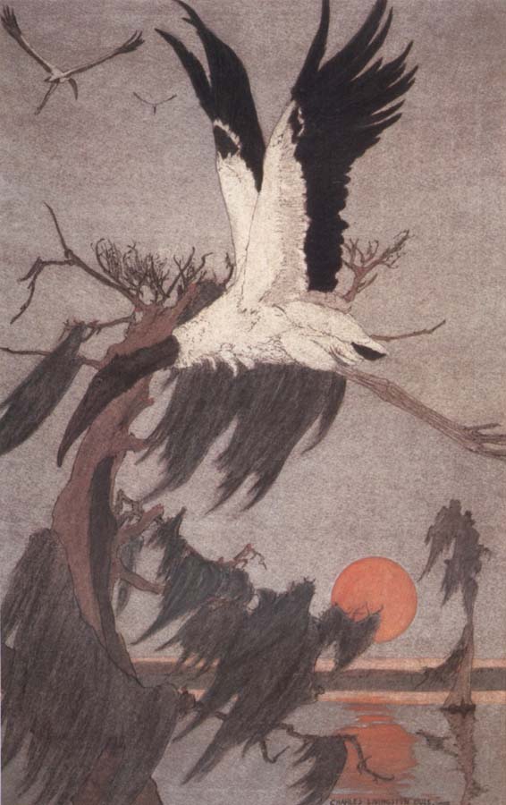 Charles Livingston Bull The Stork of the Woods